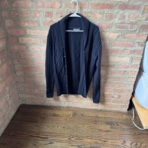 Barbour Kirkham Shawl Cable Knit Cardigan